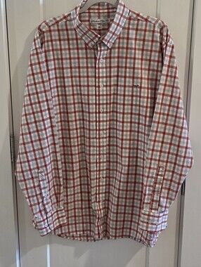 Southern Point Co. Check-Plaid Button-Down Shirt Size XL - Red, Grey & White
